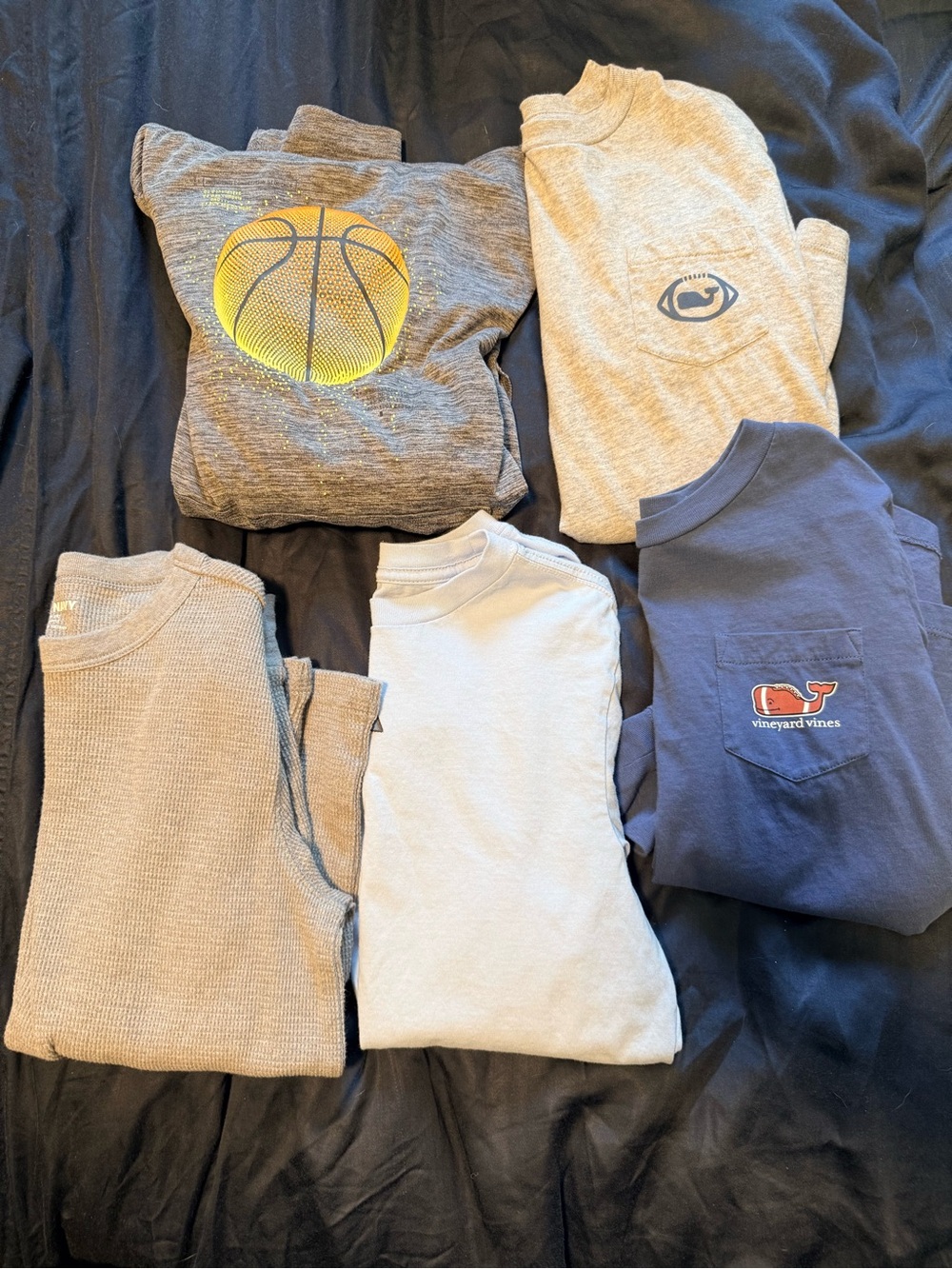 Set of 5 kids long sleeve shirts